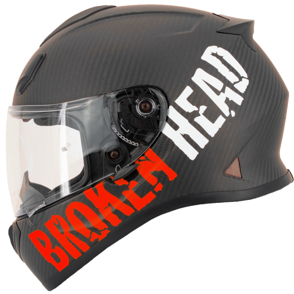 Broken Head BeProud Light Carbon Rot Racing-Helm - Limited Edition