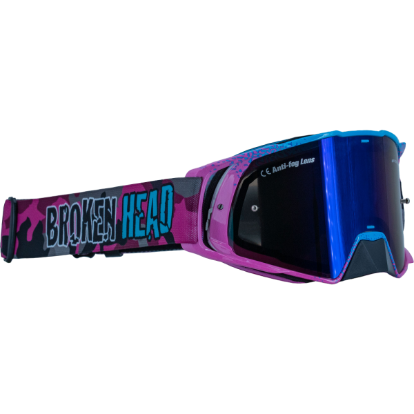 Broken Head Supermoto Goggle MX-Brille MX-Regulator pink