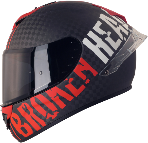 Broken Head Integralhelm BeProud Race Pro Carbon Red