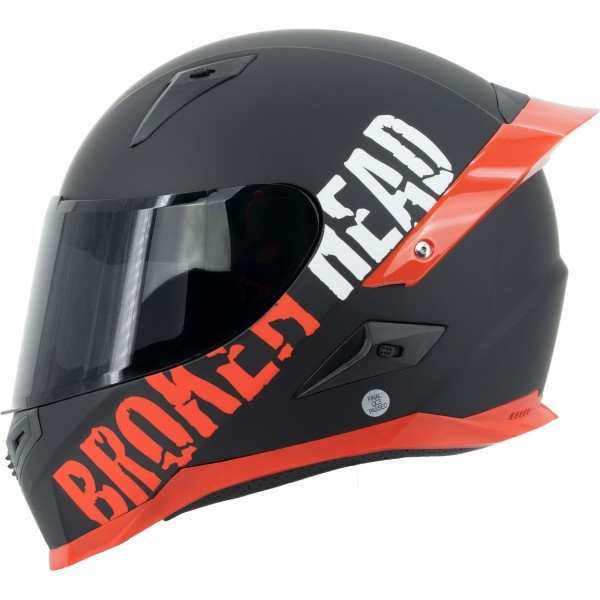 Broken Head Sport-Integralhelm BeProud Pro Rot Ltd. Edition + Schwarzes Visier