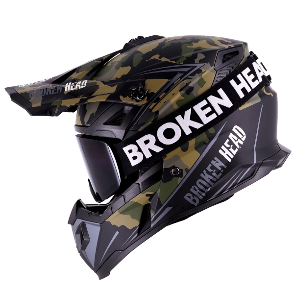 Broken Head Crosshelm Squadron Sand Titan+ MX-Brille Struggler Schwarz