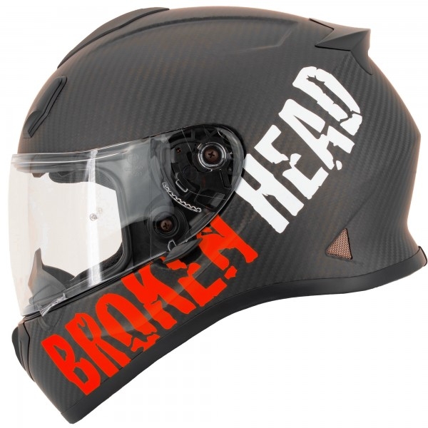 Broken Head Racing-Helm BeProud Light Carbon Rot - Limited Edition (Größe S &amp; L)
