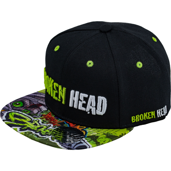 Headshot tête cassée | Chapeau Snapback | casquette | crâne | graffiti