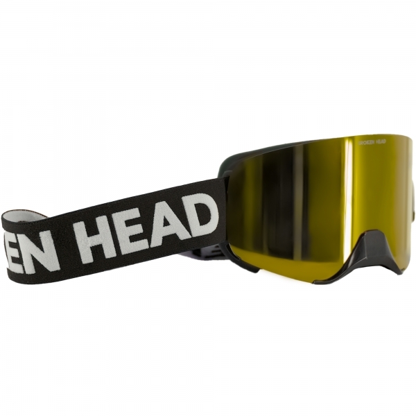 Broken Head Motocross-Brille Magnetic-Struggler Gold Verspiegelt