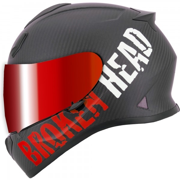 Broken Head BeProud Carbon Rot Limited Edition inkl. rot verspiegeltem Visier