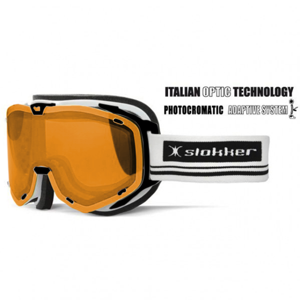 Slokker Skibrille SLK RT Photochrom weiß-orange