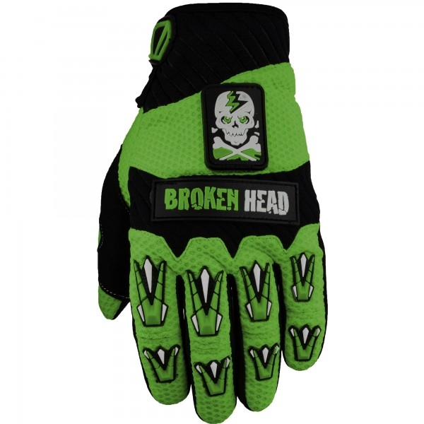 Broken Head MX-Handschuhe Faustschlag Lime