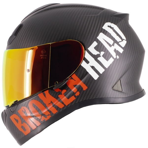 Broken Head BeProud Carbon Rot Limited Edition + Rot Verspiegeltes Visier