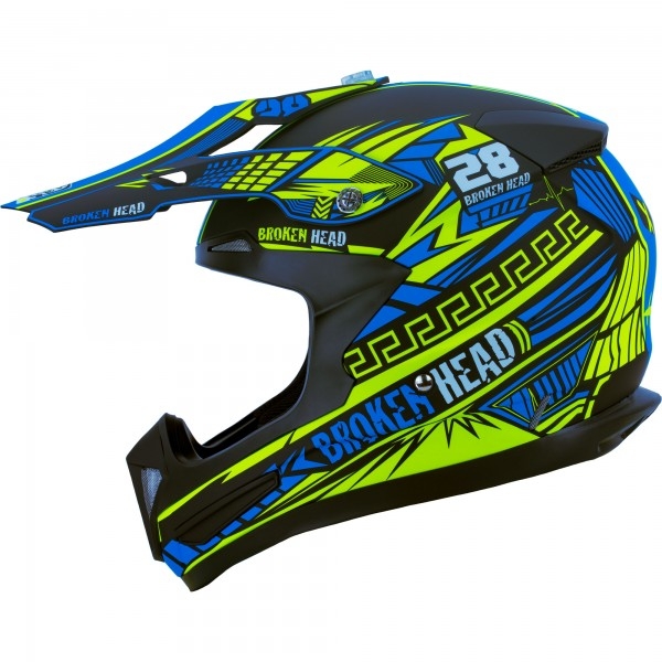 Broken Head Division MX - Motocrosshelm &amp; Supermoto-Helm