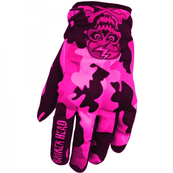 Broken Head MX Handschuhe Rebelution Camouflage pink