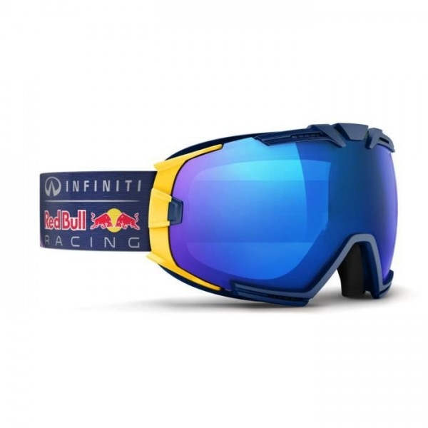 Infiniti Red Bull Racing Skibrille Rascasse 010 Blau-Gelb (ACHTUNG: Mit rotem Sun Race Glas)