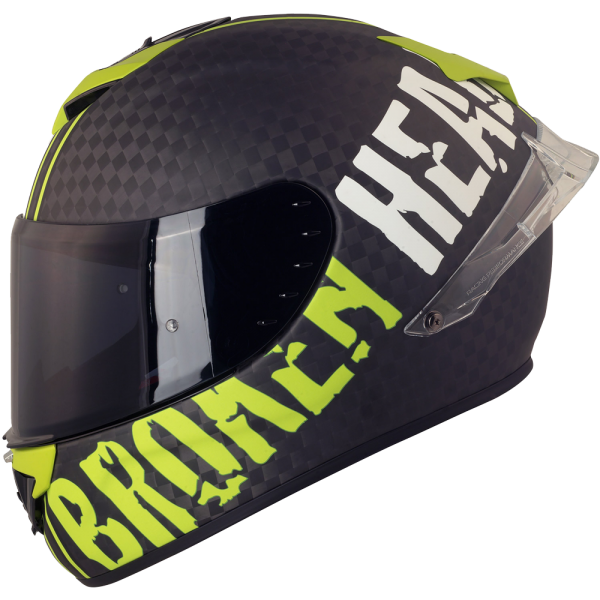 Broken Head Integralhelm BeProud Race Pro Carbon Green